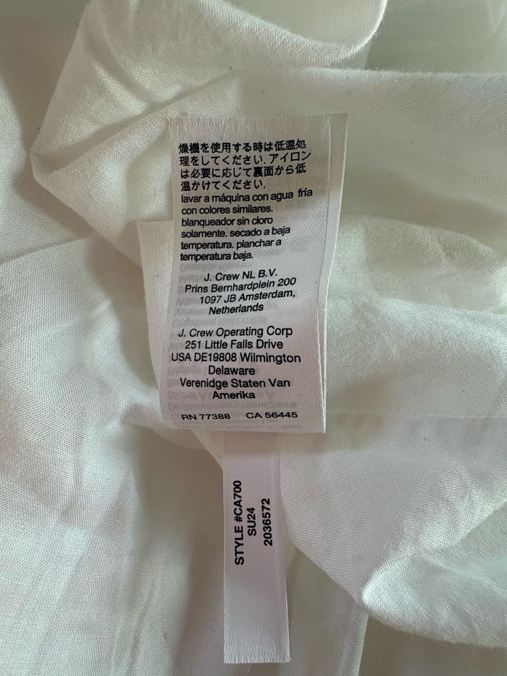 J.Crew White Cotton Poplin Midi Dress Size 12 A-Line Button Front Coastal Chic - Picture 15 of 16